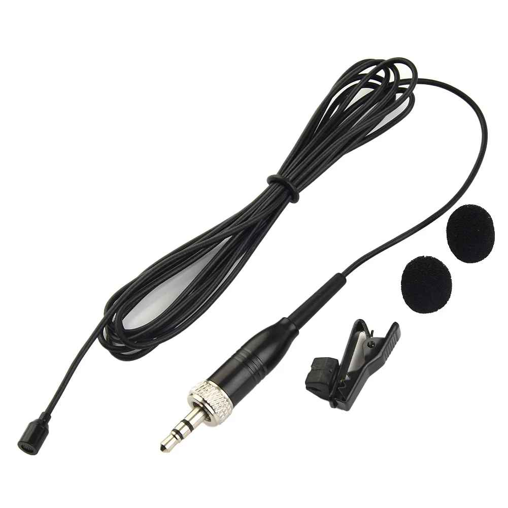 Brand New Lecturers Stage Microphone Lavalier 3.5MM Black Comfort Compact Detachable For Sennheiser Lapel Clip comica windmuff cvm mf1 outdoor furry microphone windscreen for clip on lavalier lapel microphone 3 pack