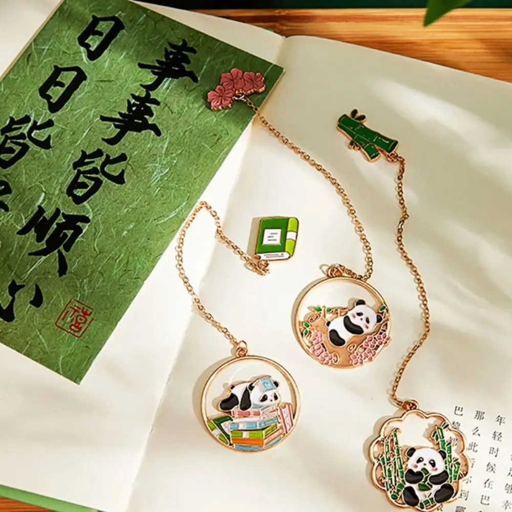 Funny Panda Book Page Clips Metal Bookmarks Cute Pagination Mark Creative Separator Pages Tags Stationery School Office Supplies metal bookmark bookmarks stationery supplies