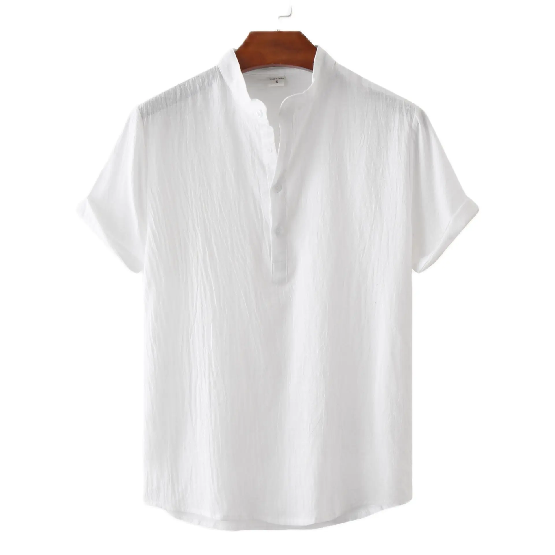 

Mens Casual Cotton Linen Short Sleeve Shirt Men Summer Beach Hawaiian Shirts Tops Harajuku Streetwear Chemise Homme XXL