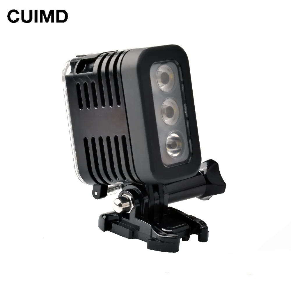 

30 Meters Underwater Waterproof Diving LED Gopro LED Light Spot Lamp for GoPro Hero 9 7 5 4 3+ 3 2 SJCAM XIAOYi Sport Cameras