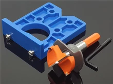  35mm DIY Locator Accurate Wood Mounting Hinge Drilling Jig Guide Door Hole Saw Opener Concealed Cabinet Accessories Tool 