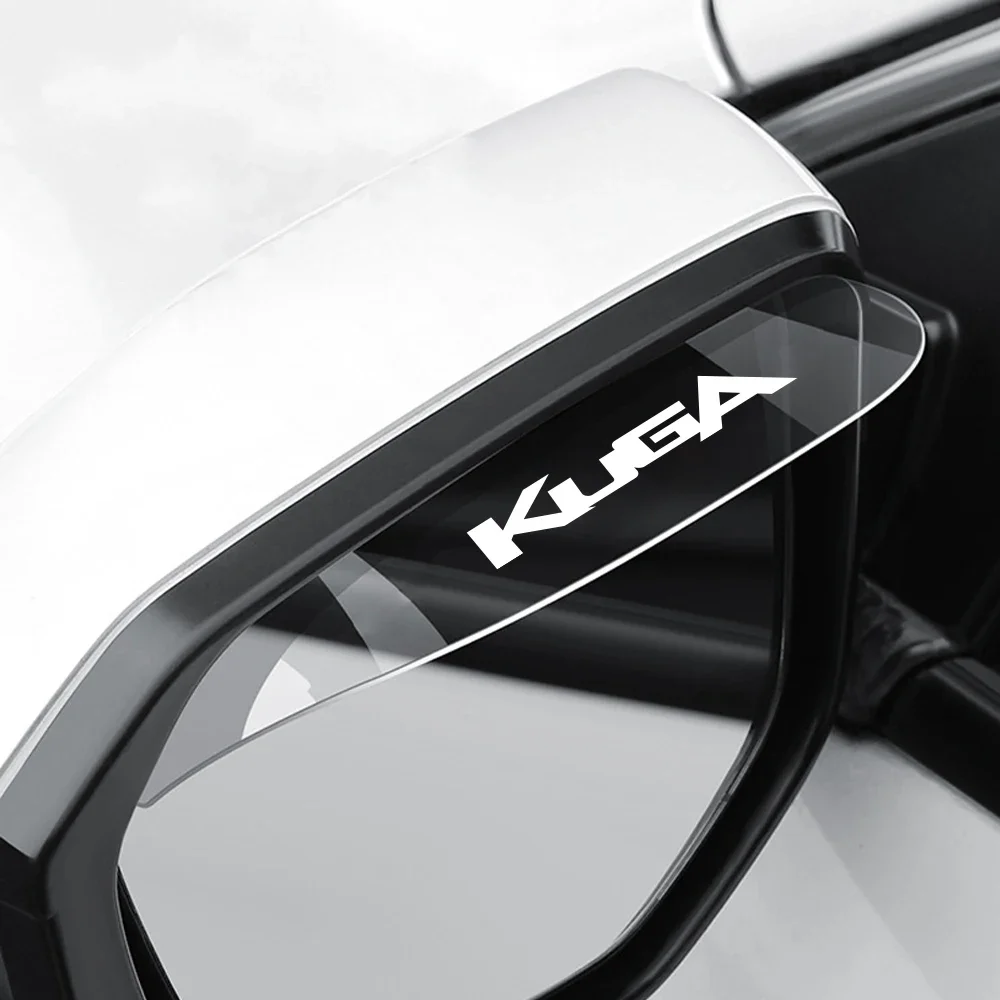 For Ford Kuga MK1 MK2 MK3 1 2 3 Auto Rearview Mirror Rain Shield Eyebrow Transparent Car Rearview Mirror Rain Eyebrow Protector