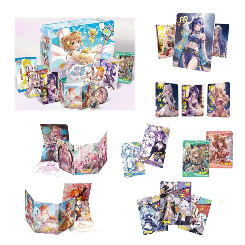 Goddess Story Collection Flower Yang Girl Cards Booster Box Rare Anime Table Playing Game Board Cards