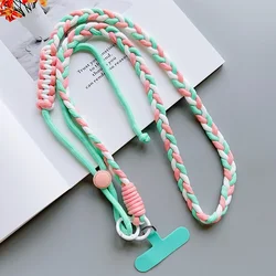 Universal Adjustable Nylon Phone Lanyard with Neck Strap - Polyester / Nylon (D)