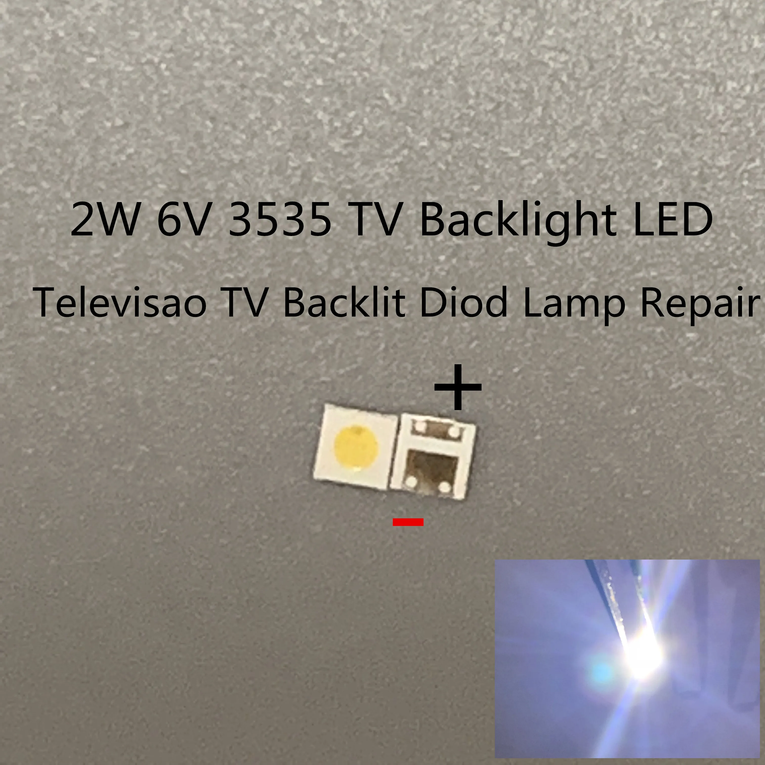 1G LED TV 백라이트 2835 3030 3535 3V 6V 1W 3W 전자 키트 LCD TV 수리용 쿨 콜드 화이트 50개 100개