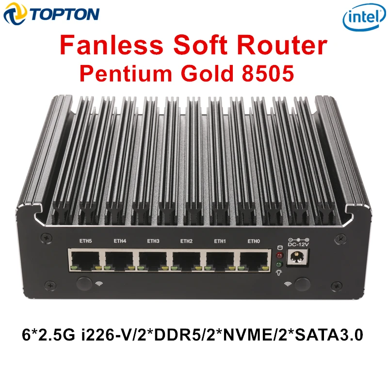 Topton Pentium8505搭載 2.5Gbase-T SFP4ポート Sfc579f0719f84a4583b4d59887d26