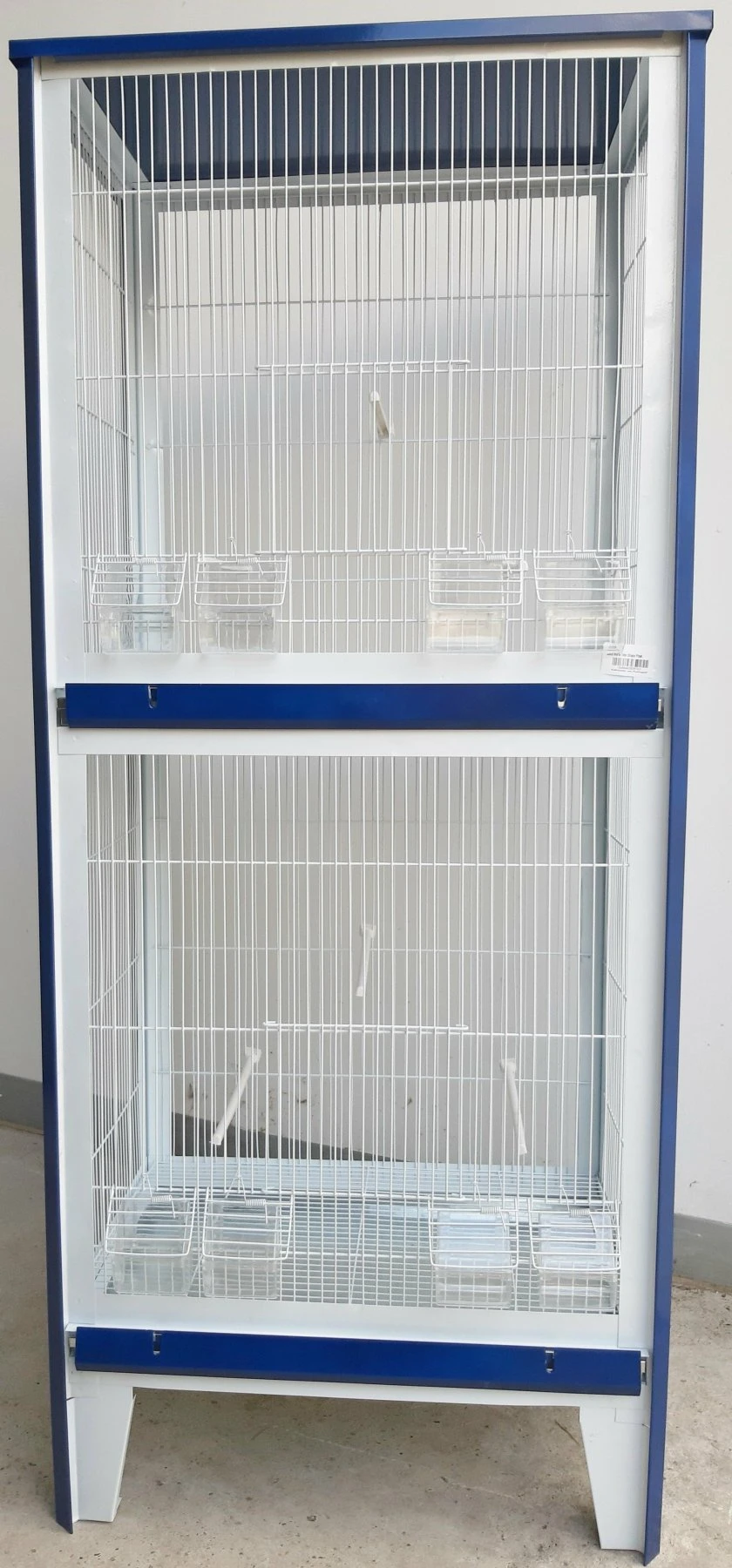 PAJARERA QUINTANA 2 Jaula Pájarera para aves pequeñas tipo jilgueros, verderones, canarios, pinzones, ...etc. Medidas: 138 alto 40 fondo ancho Incluye: 8 comederos 6 Palos Bandejas extraibles Pajarera divid|Lecho y arenero para aves| - AliExpress