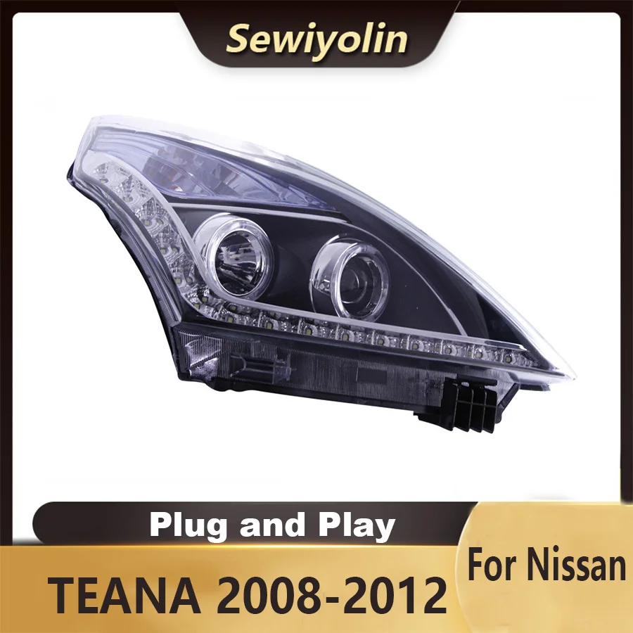 

Для Nissan TEANA 2008-2012, модификация фар в сборе, дневные ходовые огни, бифокальные линзы с ангельскими глазами, ксенон