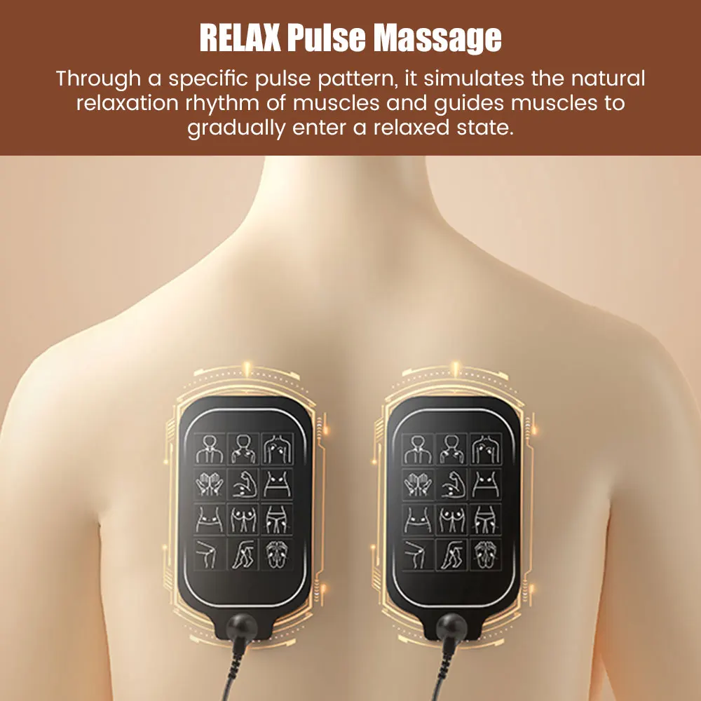 12 Modes Electric TENs RELAX Muscle Stimulator EMS Acupuncture Body Massager Nasal Therapy Machine Slimming Electrostimulator