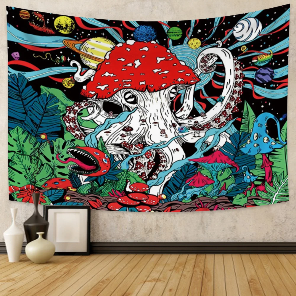 

Mushroom Tapestry Planets Tapestries Plants Tapestry Monster Octopus Tapestry Tapestry Wall Hanging Home Decor