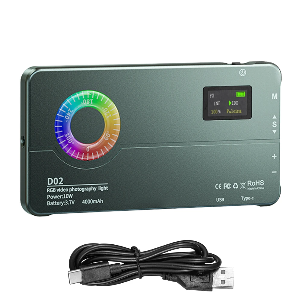 Full-Color-LED-Camera-Light-2500-9000K-Small-Panel-Light-Photography ...