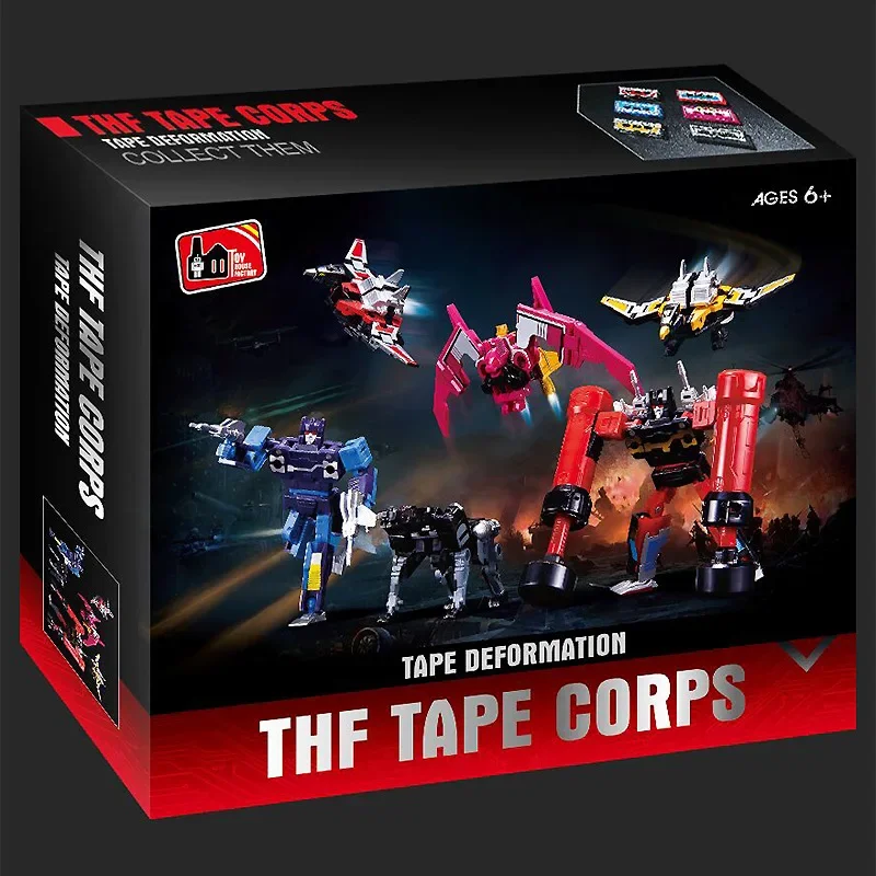 Kbb G1 Transformation Robot Soundwave Six Magnetic Tape Troop Thf-01P6 Rumble Laserbeak Buzzsaw Anime Action Figure Model Toys