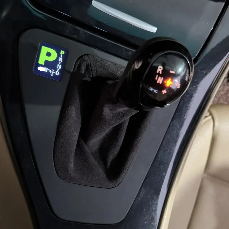 LED Shift Handball LCD Gear Display with Cover Square Hole for BMW e90 e91 e92 e93 Modified
