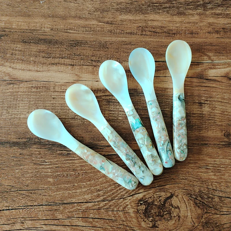 Cucchiaini Madreperla Per Caviale - Set 2 Pezzi Da 7cm, Eleganti E Pratici - Foto 12