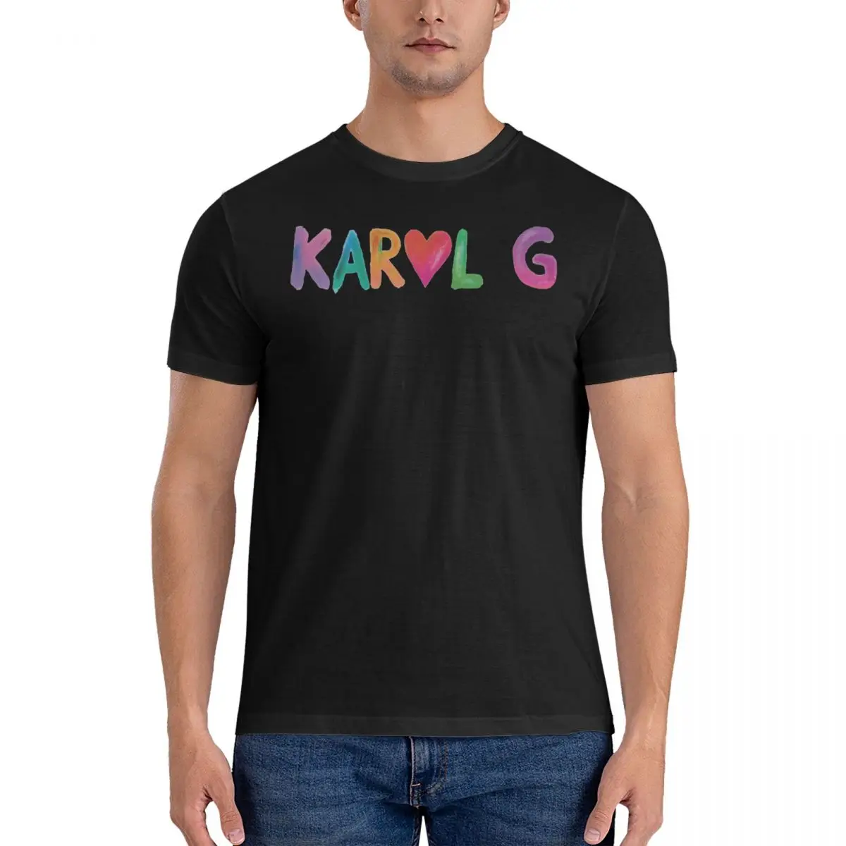 Peso Pluma Karol G Lover T Shirt O-Collo Uomo Donna Tshirt