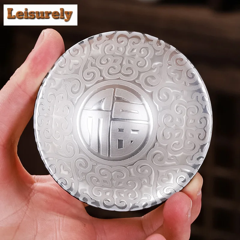 70ml Antique Blue and White  Inlaid Silver Tea Cup Ceramic Master Cup Large Tea Bowl Single Cup Kung Fu Tea Set Chinese Tea Cup