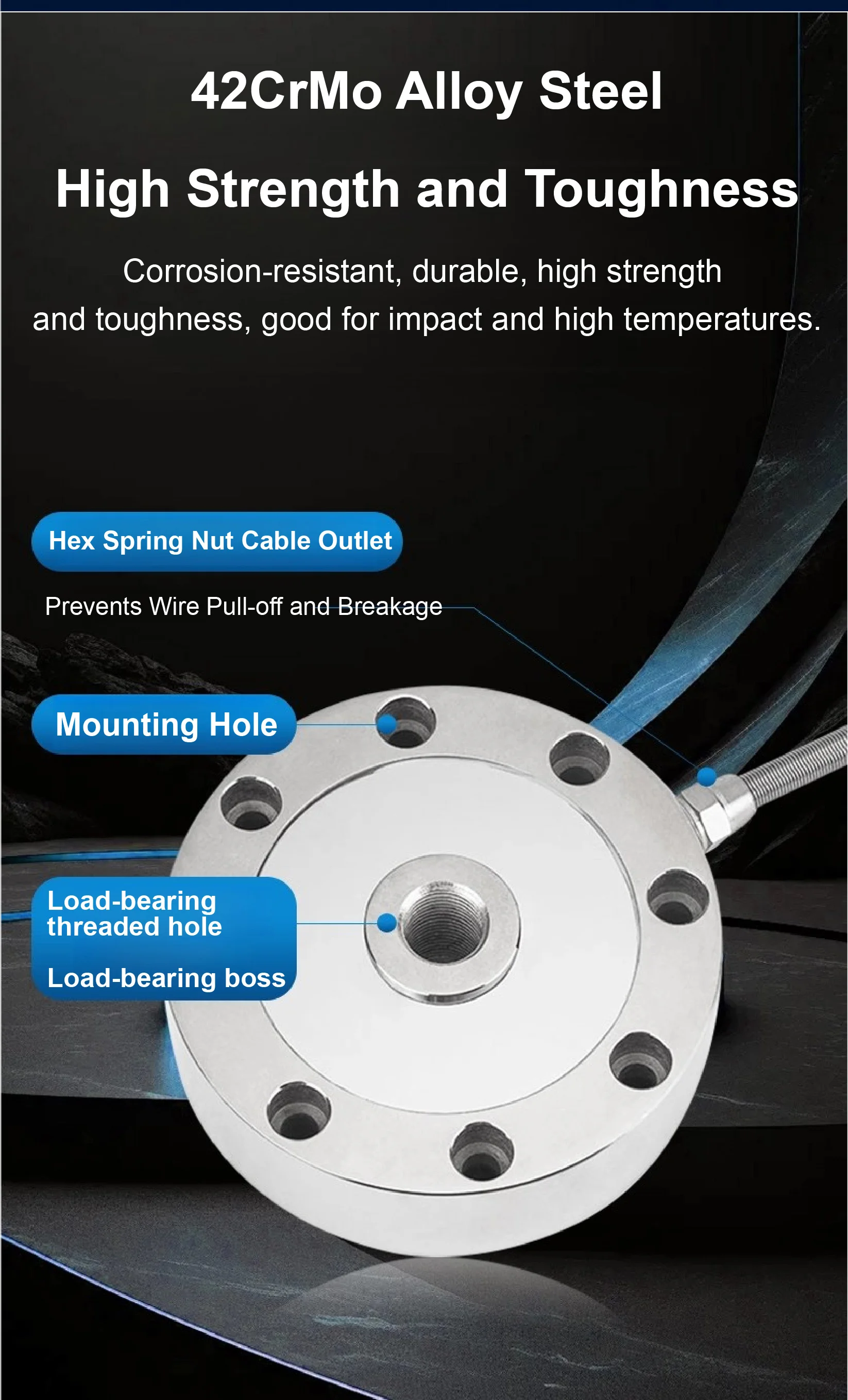 BCBU-1 Spoke Type Rotary Load Cell Disc High Precision Tension Compression Weigh