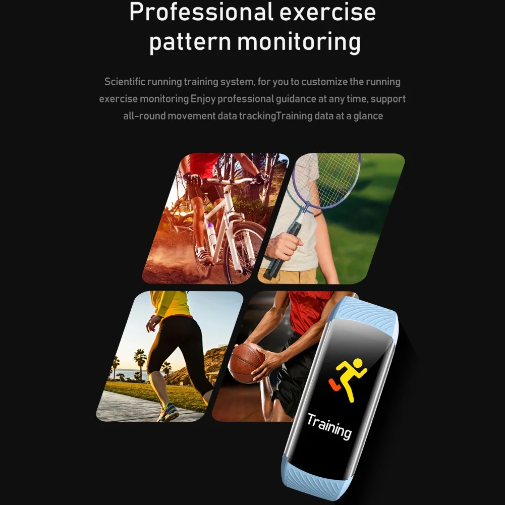 For Xiaomi Huawei IOS C5S Smart Bracelet Heart Rate Blood Pressure Pedometer Sleep Monitor Watch Band Sport Tracker Wristbands