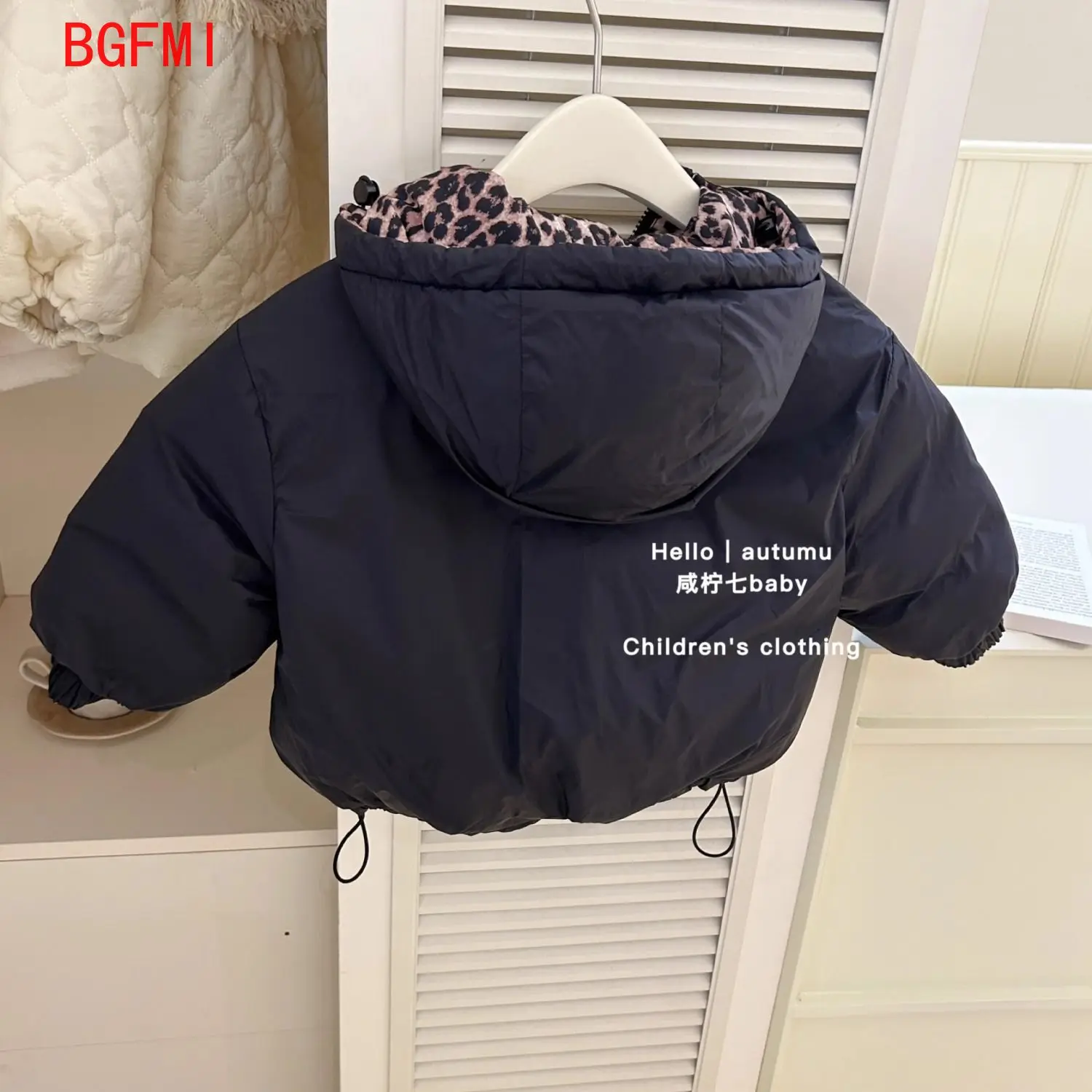 Teenager Leopard Print Winter Jackets For Kids Boys Girls