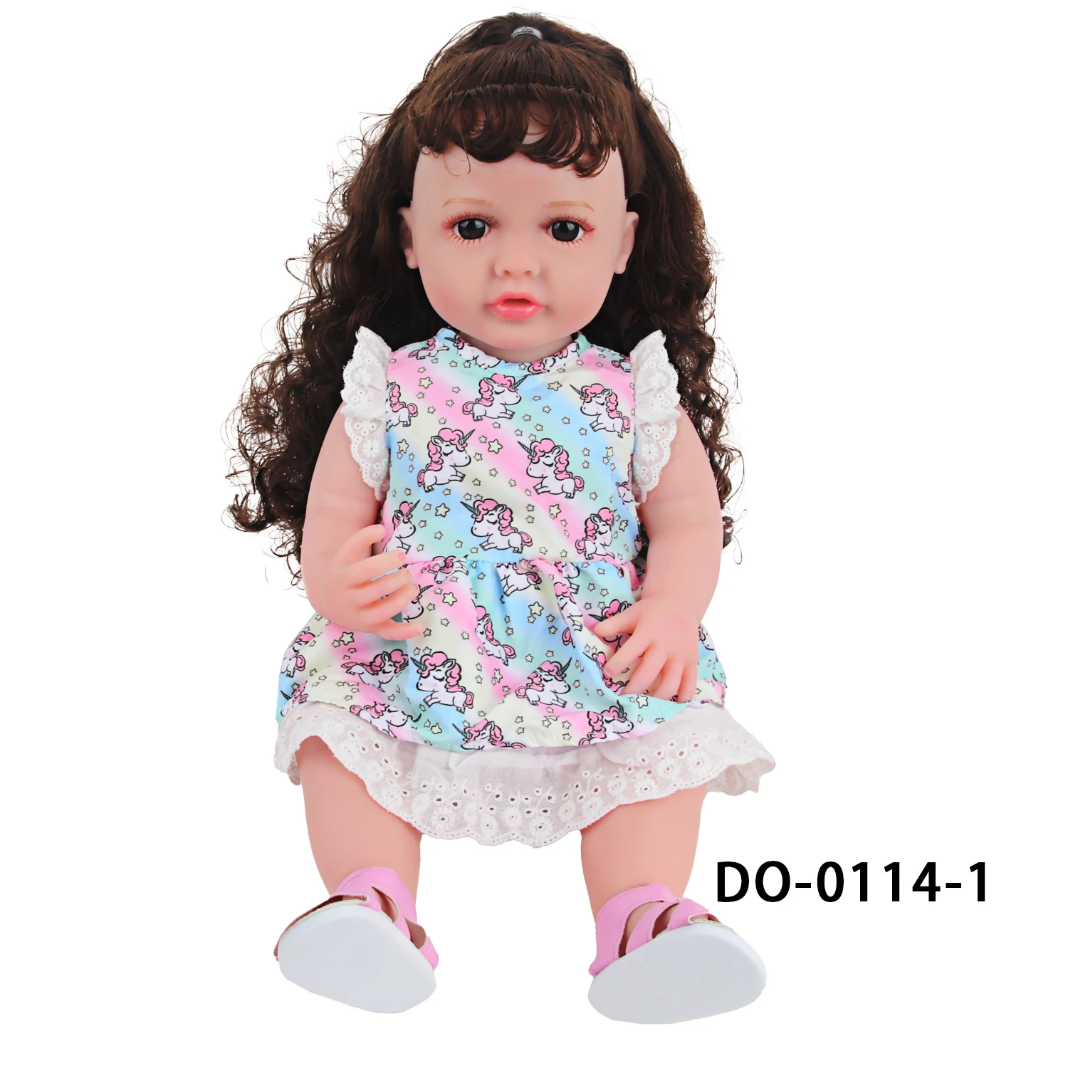 22 Inches Baby Girl Dolls With Doll Clothes Shoes Accessories Soft 55 CM Reborn Realistic Full Silicone Baby Girl New Born Doll 2
