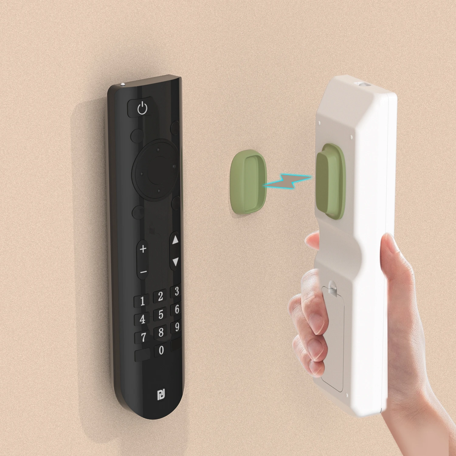 Magnetic Wall-Mounted Remote Control Holders - No Drilling Required, Strong Magnetic Fasteners (4-Pack)
