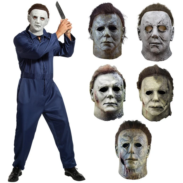 Halloween 1978 Michael Myers Mask Horror Cosplay Costume Latex Masks  Halloween Props for Adult White High Quality - AliExpress