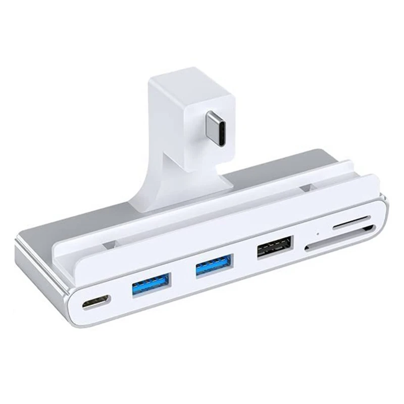 

6 In 1 Type-C USB C Hub TF SD Card Reader For Imac Ipad Hub Docking Station USB C For Laptops Support SD TF Card