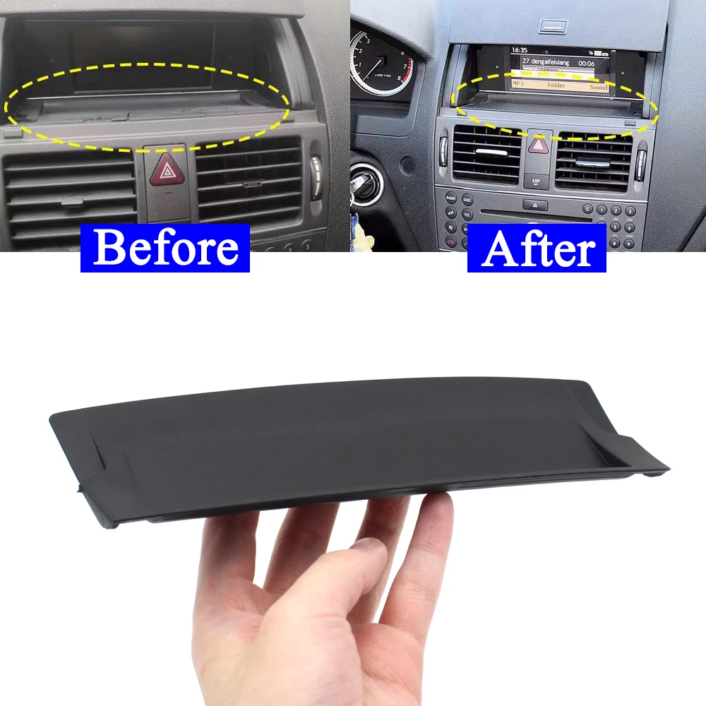 Dashboard Lamp Switch Cover Car Interior Trim Dashboard Display Screen Tray Cushion Cover Trim Replacement For Mercedes Benz C Class W204 C180 C200 C220 C250 C300 2007-2010