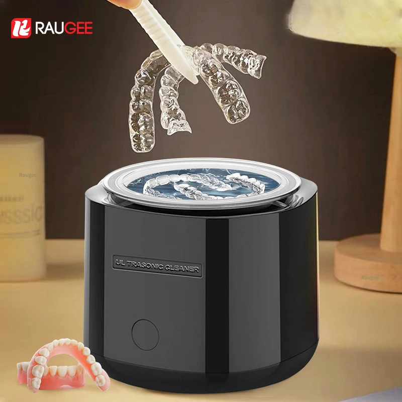 Ultrasonic Denture Cleaner 42KHZ Retainer Ultrasound Cleaner High Frequency Jewelry Ultrasonic Cleaning Bath Ultrasound Machine