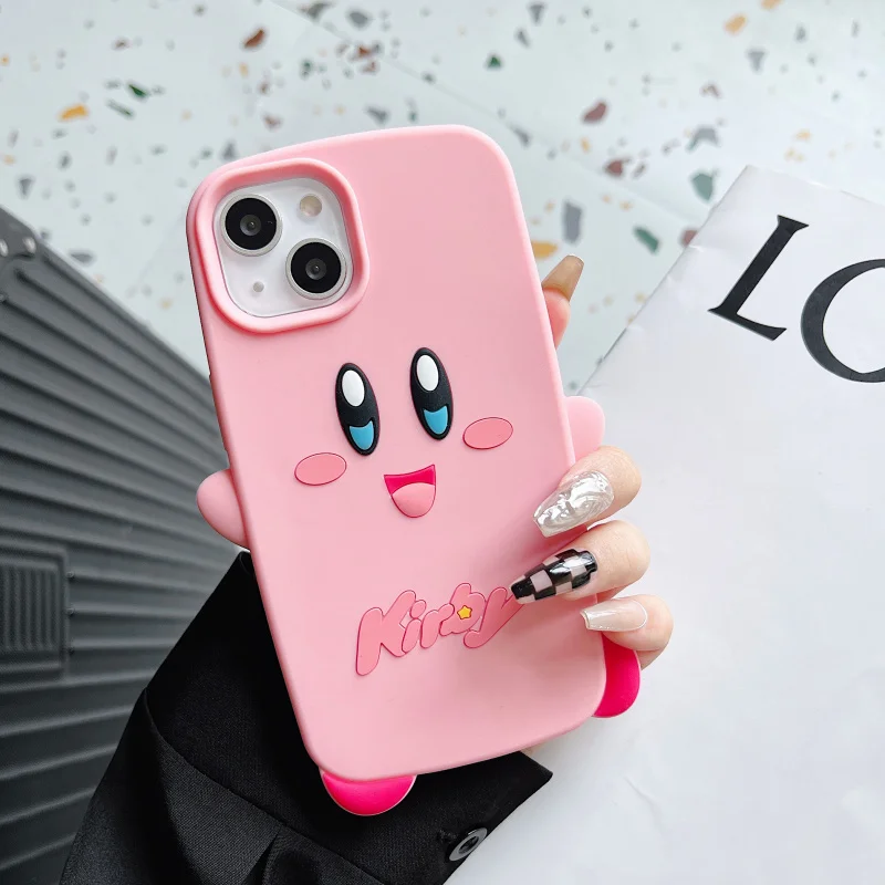 Disney Cartoon Kirby Phone Case For Iphone 13 11 12 Pro Max Mini Xs Xr X 8 7 Plus Se Back Cover Aliexpress