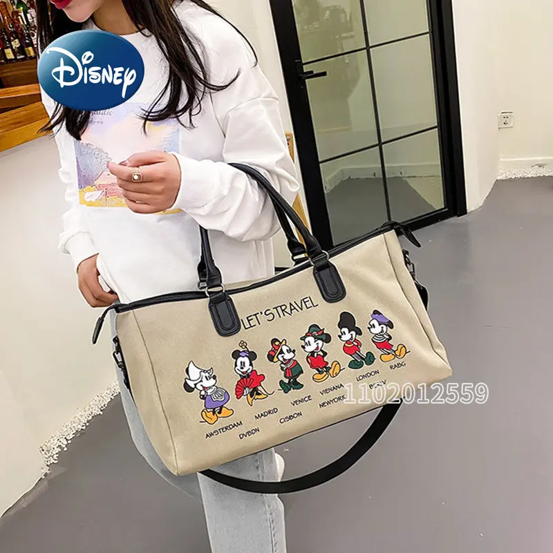 Gucci Men's Disney Mickey Mouse-print Carry-on Duffle Bag