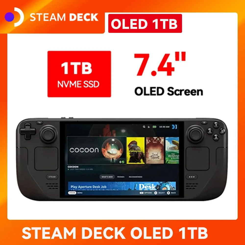 Original Steam Deck LCD 7-Zoll-Spielekonsole All-in-One tragbare 