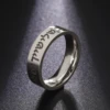 Jewish Shema Ring Israel Stainless Steel Blessing Ring Men and Women Religious Amulet Fashion Jewelry Wedding Gifts 2