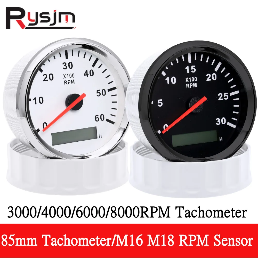Tac-metro-universal-do-barco-medidor-marinho-do-tacho-Hourmeter-do-LCD ...