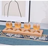 Wood bamboo Serving Tray Beer Tasting Flight Sampler Boards Scotch Flight Serving Tray For Bar, Brewery, Gifts, Party, Education 6