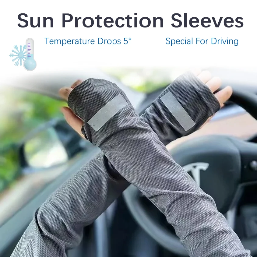 Summer Outdoor Cycling Sleeves Sun Protection Equipment Bicycle Anti-UV Visors Sleeves Driving Hand Accessories