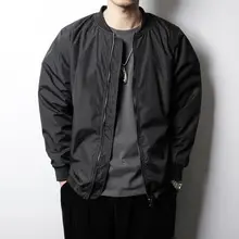 

Autumn and Winter Clothing Shawn Yue Trendy Pure Color Thickened Baseball Uniform Pilot Jacket Men's Coat Coat Japanese Styleins