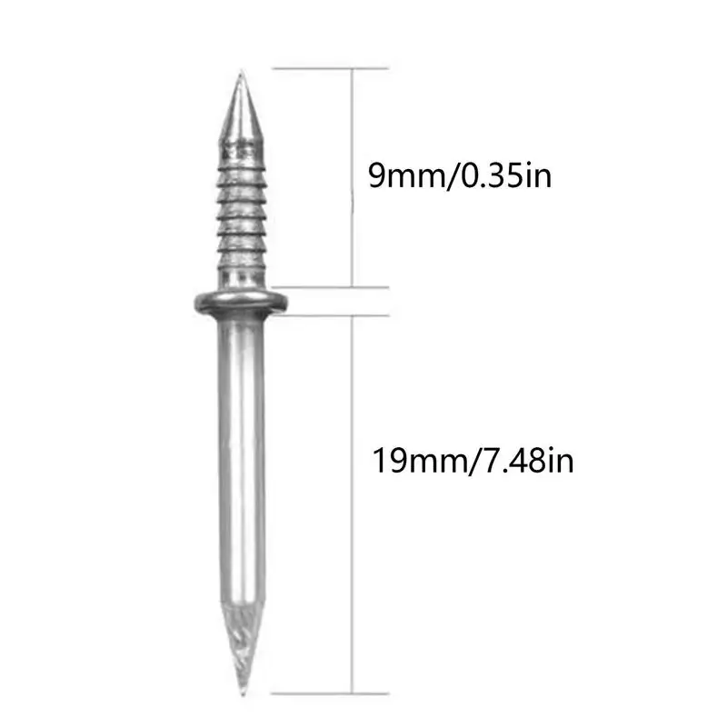 Clou sans trace à filetage de plinthe à double tête, corne de mouton en  acier au carbone, outils de quincaillerie d'installation du bois sans  soudure, N64.N64.