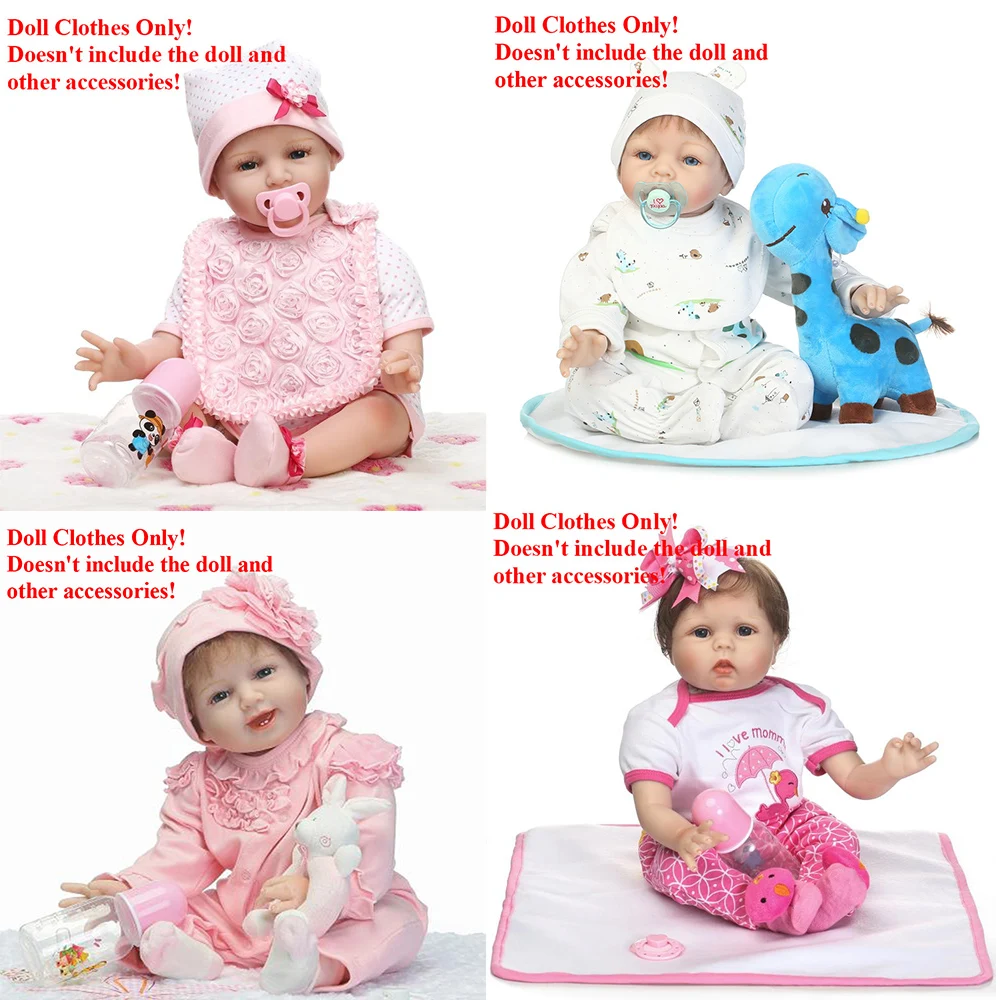 DollClothesFitFor5257CMBabyRebornDollNPKNewbornDollClothes