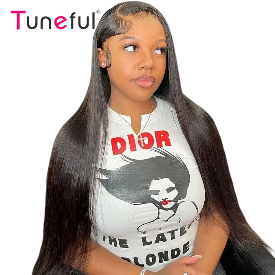 13x4 13x6 HD Transparent Lace Front Human Hair Wigs Pre Plucked Brazilian Straight Human Hair Lace Frontal Wigs For Black Women