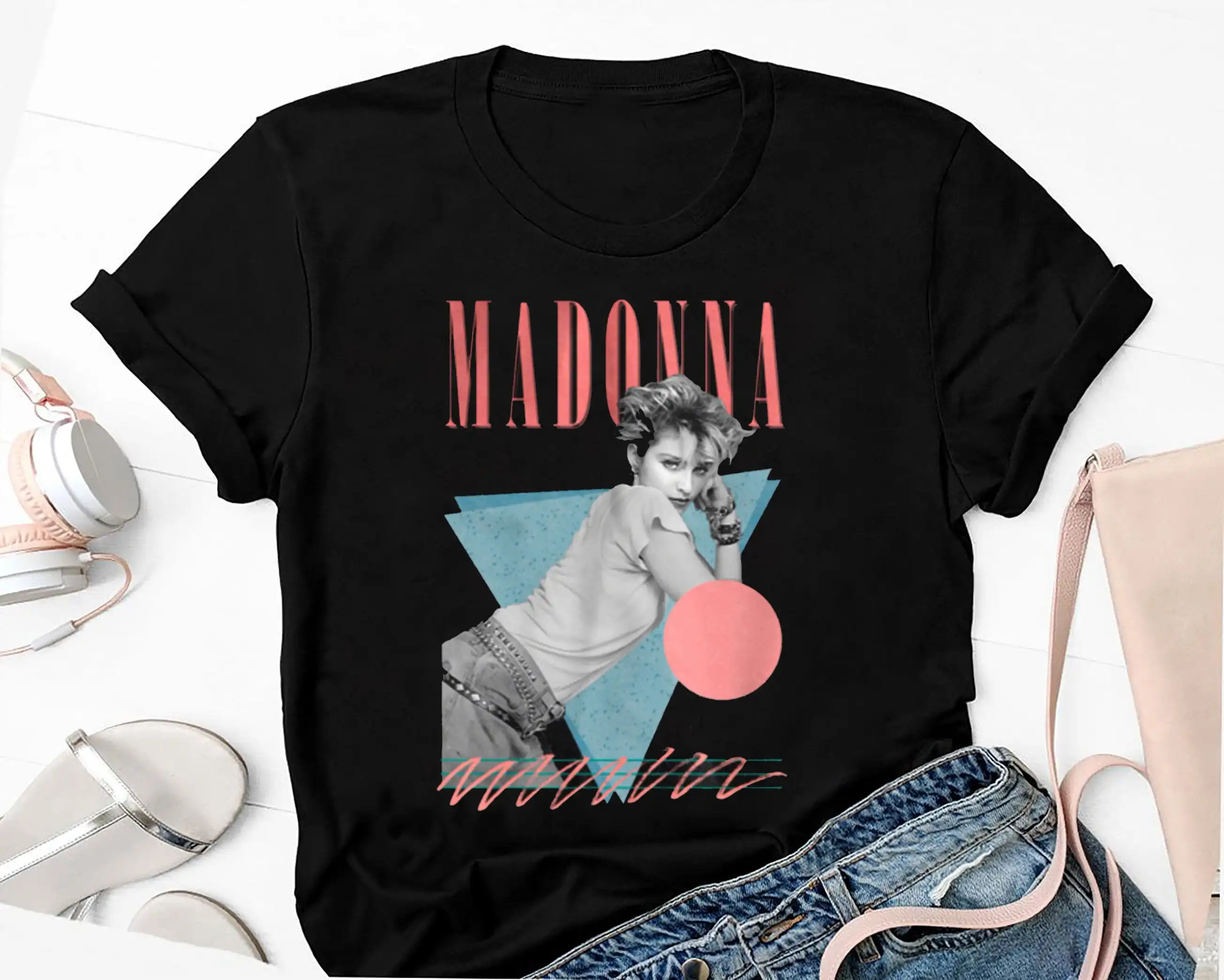 Maglietta Retrò Madonna Regina Del Pop, Maglietta Grafica Giovane Madonna, T-Shirt Celebration Tour 2023