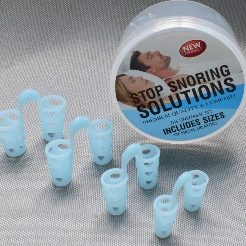 Stop Snoring Nose Clip Nasal Breathing Dilator Stop Snoring 4PCS Anti Snoring Sleep Nose Clip Snore Stop Aid Nasal Dilators Device Congestion Aid No Strips Cones Sleeping Device