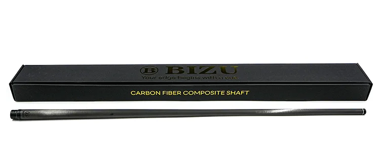 BIZU 13mm カーボン プールビリヤード キューシャフト ブラック