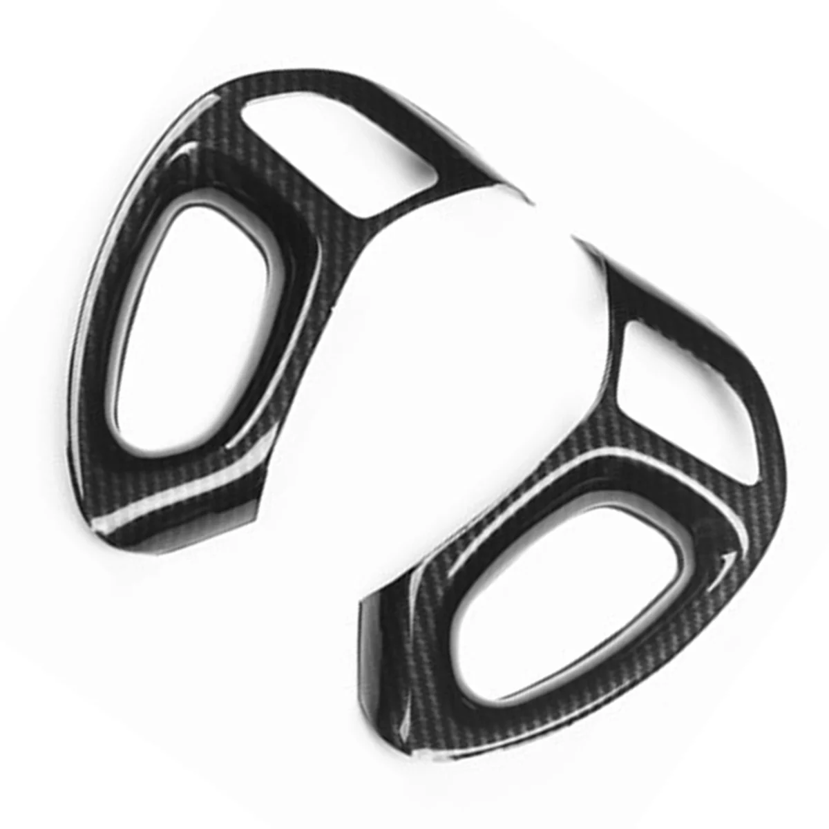 Car Steering Wheel Button Trim Frame Stickers Cover for Hyundai IX35 2010-2015 Interior Decoration ABS Carbon Fiber LHD