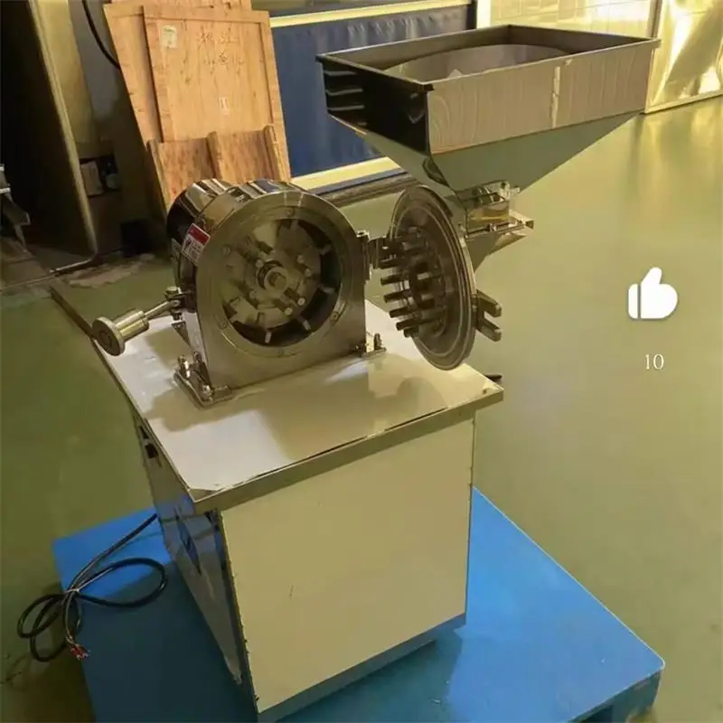 Stainless Steel Bean Sugar Salt Powder Crusher Grinding Machine Grinder ...