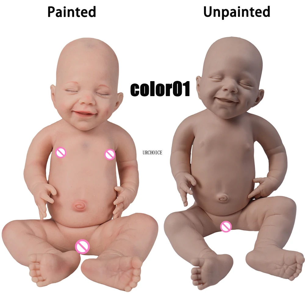 Waterproof 18'' Girl Full Body High Quality Realistic Silicone Reborn Baby Doll Lifelike Infant 2.76kg DIY Toys for Children