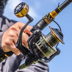 5.2:1 Rotating Fishing Reel 28 Lbs Carbon Fiber Towing System Rotating Fishing Reel 500-7000 Salt Water Fishing Reel