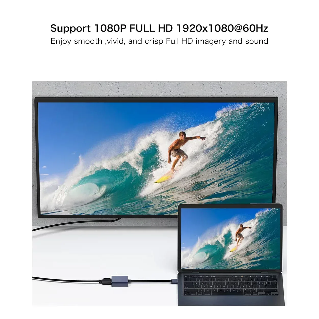 USB to HDMI Adapter HD 1080P USB 3.0 to HDMI-Compatible Converter External Adapter Video Cable PC Desktop Laptop usb hub adapter usb adapter hdmi cable adapter usb adapter cable conversion cable adapter usb cable adapter