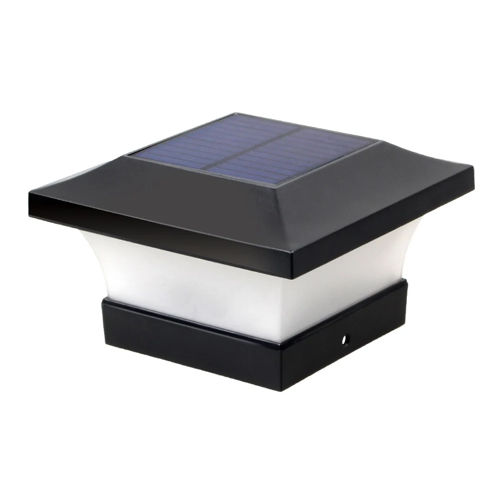 6LED Solar Garden Post Lamp Waterproof Landscape Lights Courtyard Porch Decor Low Power Consumption High Brightness