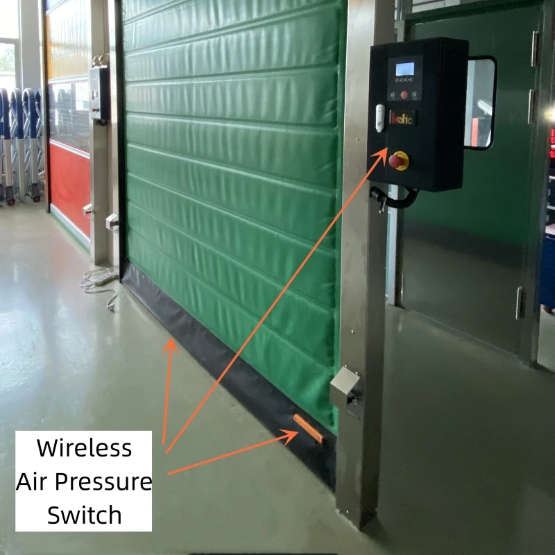 Wireless Air Pressure Switch For Rapid Roll Up Door Safety Protection Accessories Bottom Edge Cell Gates Parts Anti-collision